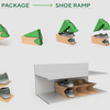 Custom Logo Hardboard Foldable Stackable Cardboard Shoe Box 