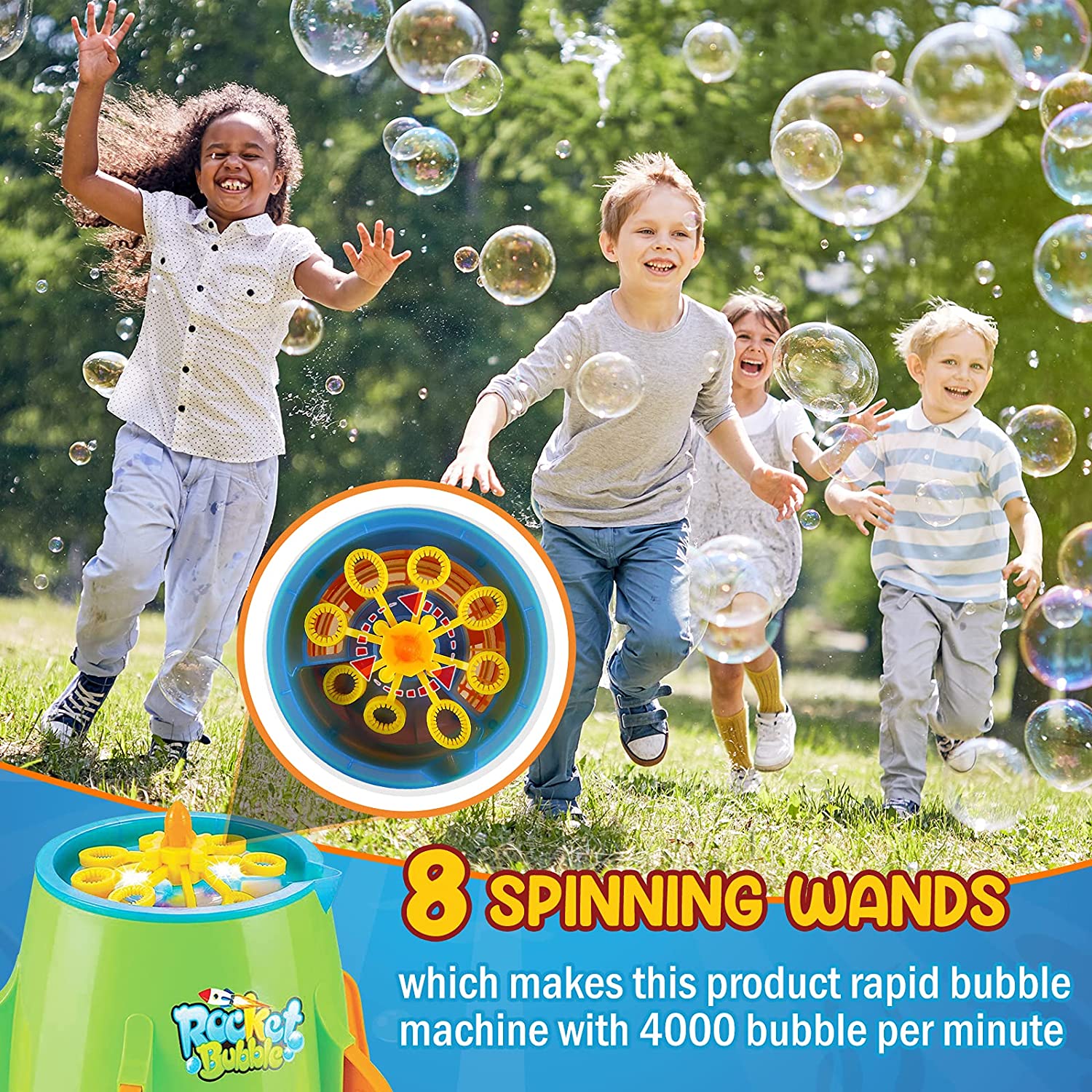 Birthday Gifts Easter Kids Bubble Blower Maker Machine