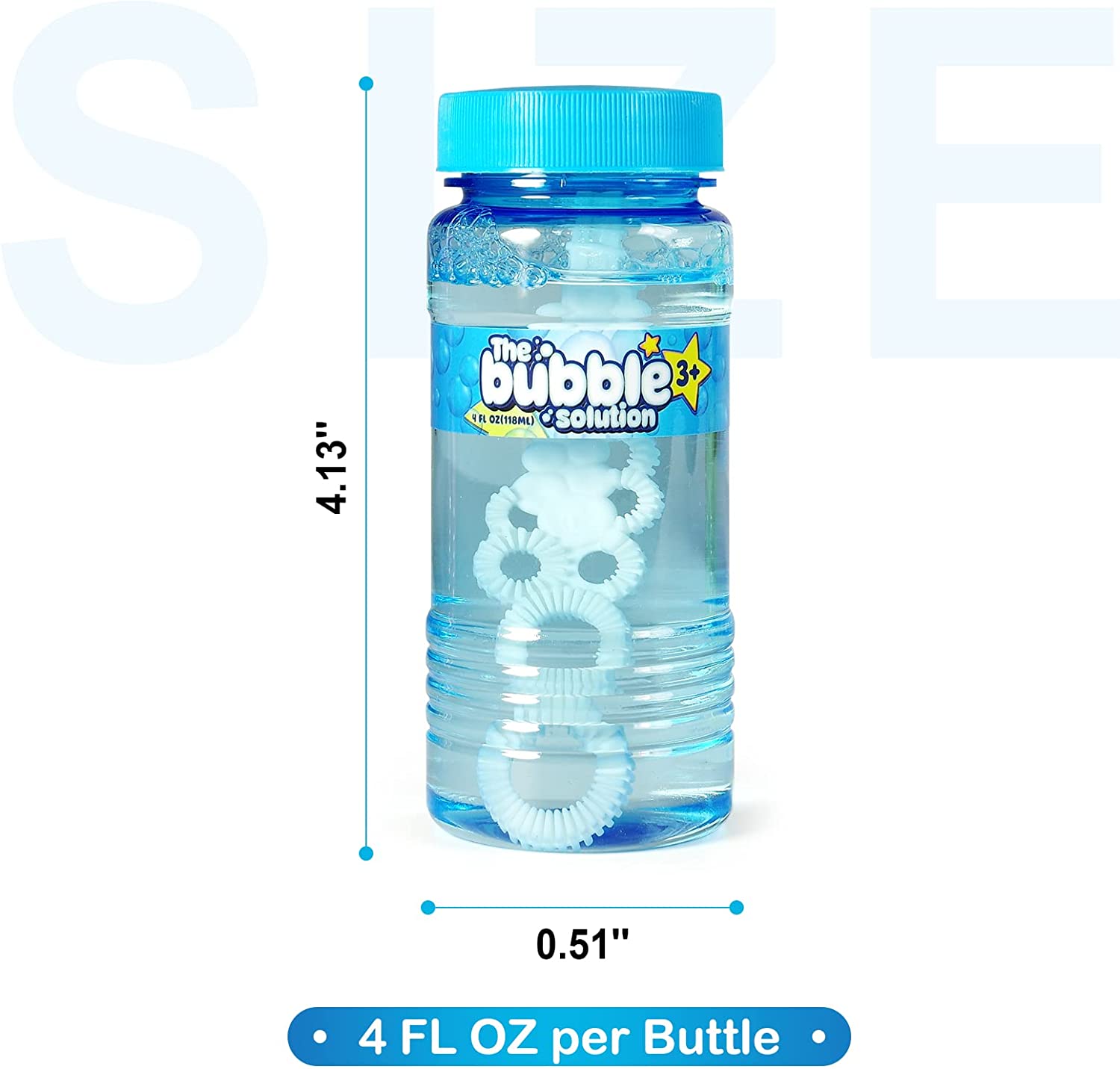 24 Pack 2 Oz Bottles of Bubble Bottles with Wand for Kids