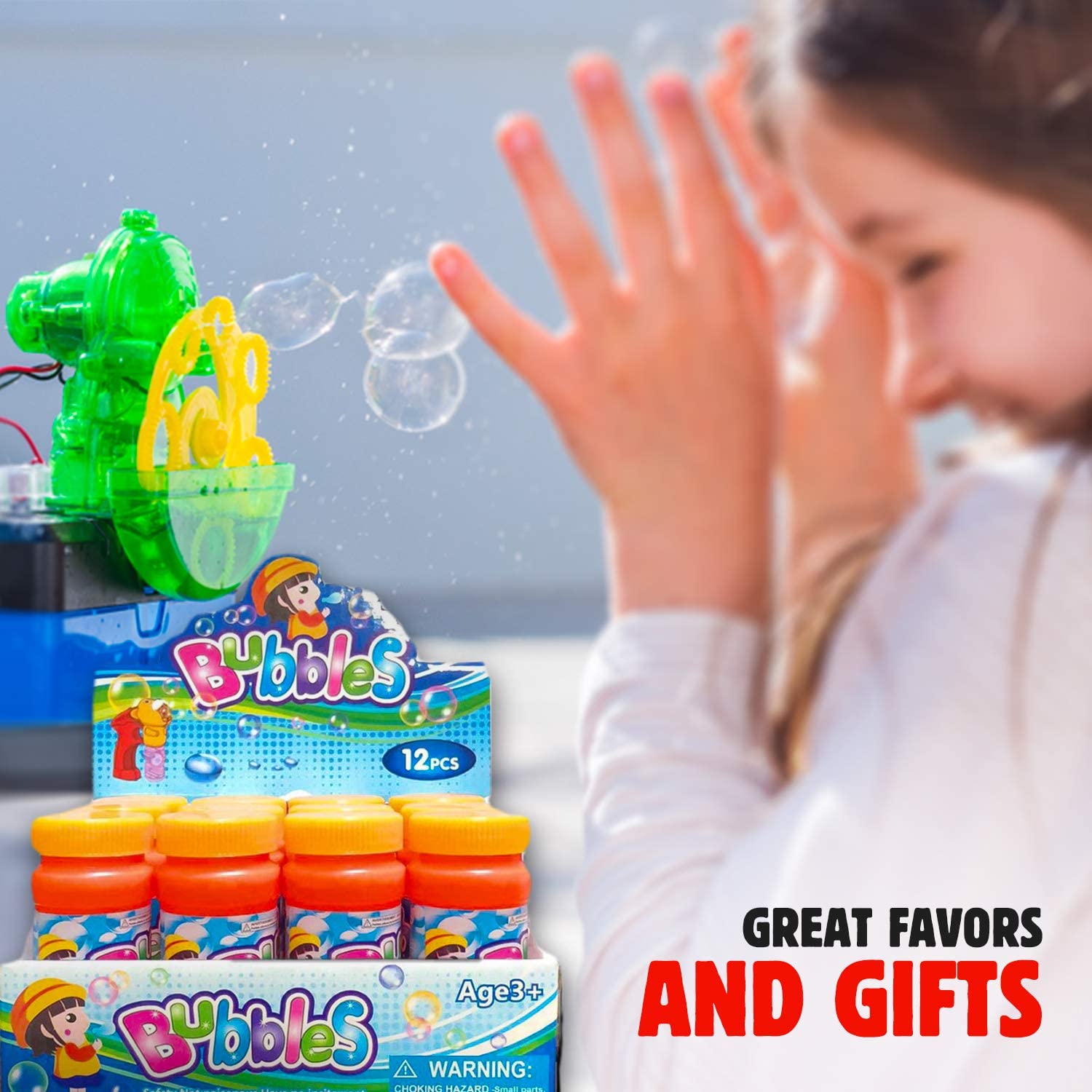 12 Packs Bubble Solution Bubble Solution Refill for Toddler Toys