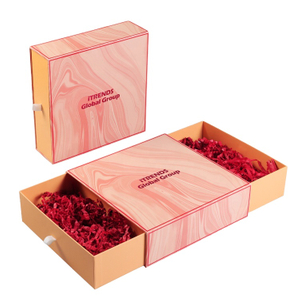 Paper Double Drawer Skincare Pink Cardboard Cosmetic Packaging Box