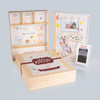 Wholesale Gift Packaging Set Milstone Card Footprint Five Year Baby Memory Tooth Keepsake Box