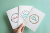48 Assorted Cute Greeting Cards with Corresponding White Envelopes