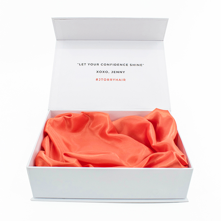 Luxury Custom Logo Magnetic Hair Extension Box Packaging