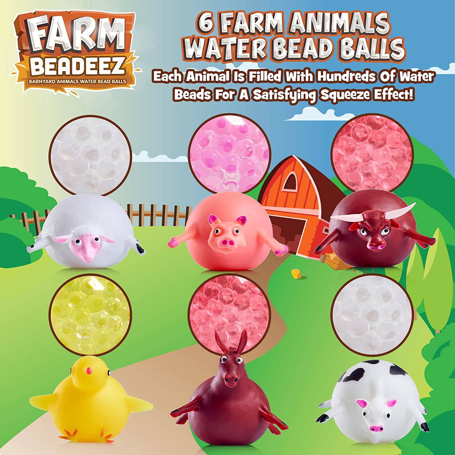 Squishy Stress Relief Balls Squeezing Fidget Animal Shaped Toys 