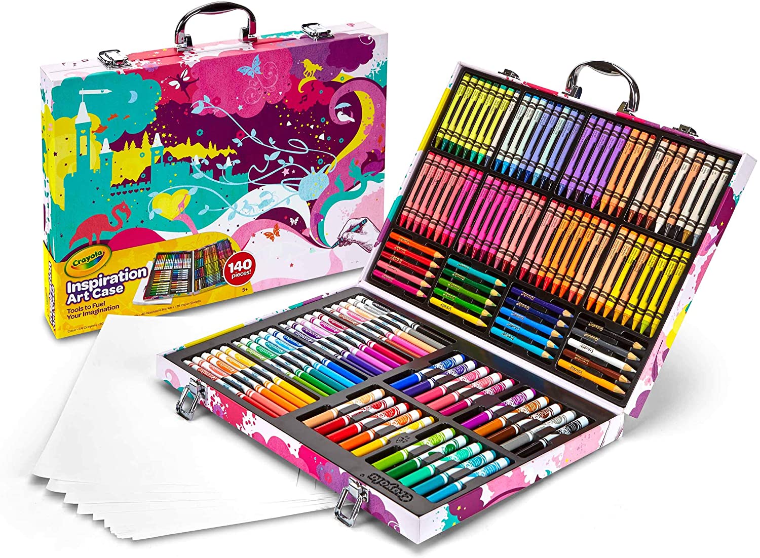 140 Art Supplies Inspiration Art Case Coloring Set