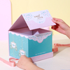 Wholesale Custom Logo Mothers Day Wedding Birthday Cardboard Box with Ribbon