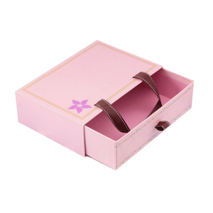 Wholesale Recyclable Rectangular Pink Storage Sliding Drawer Packaging Box