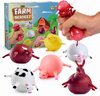 Toys Farm Beadeez Squishy Stress Relief Balls Squeezing Fidget Animal Shaped Toys With Water Beads For Kids And Adults 