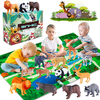 Realistic Plastic Jungle Wild Zoo Animals Figures Playset 