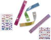 260 Pieces Colorful Self Adhesive Stars Mini Heart Shapes Glitter Stickers